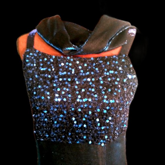 Formal Blue Dress, Midi Dress, Party Dress, Betsy and Adam by Jaslene, Size 14 - Picture 7 of 15